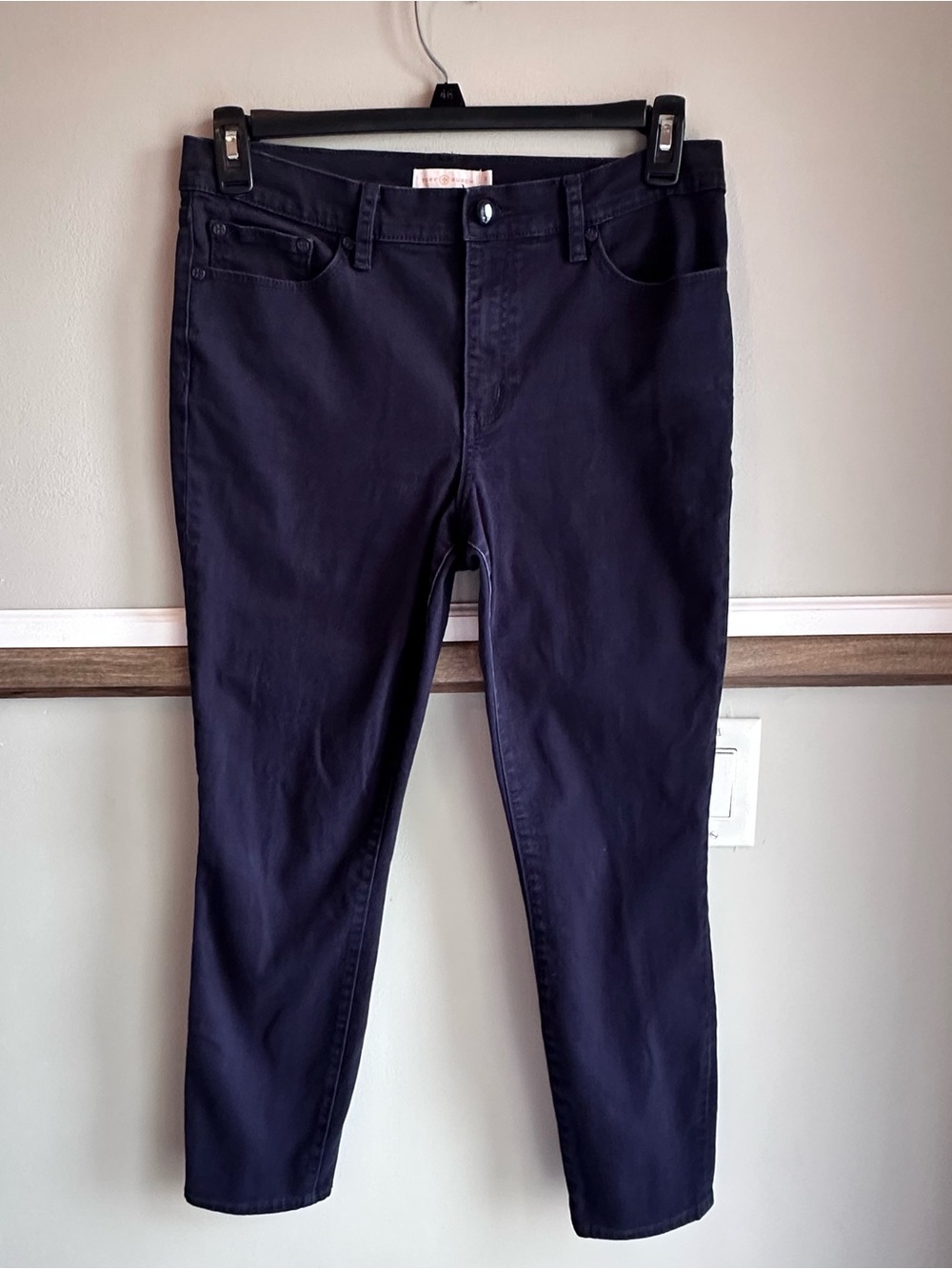Tory Burch Navy Blue Super Skinny Denim Jeans
